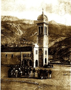 Abacia e Oroshit në 1905, pamje nga jashtë e saj.