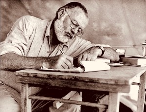Ernest Hemingway duke shkruar - ne Kenya