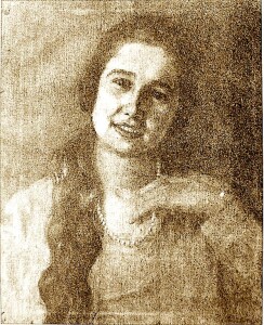 Portret i Zejnep Toptanit - vaj ne akrilik 42X52 F. Mosmeyer, Vjenë 1927