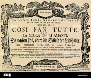 Wolfgang Amadeus Mozart - "Cosi fan tutte"Premier ne Viene - 26 janar 1790