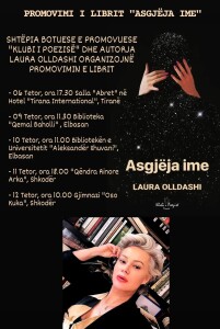 "Asgjëja Ime" - Tregime nga Laura Olldashi - Promovimi i Librit