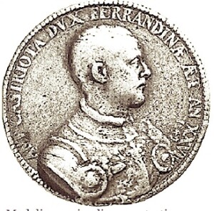 Medaljon argjendi me portretin e Antonio Granai Kastrioti, i vitit 1549